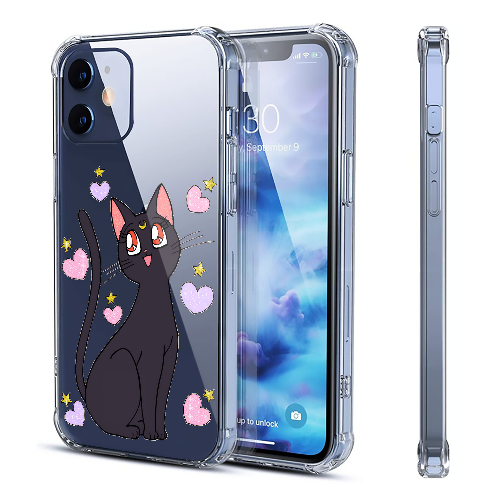 （画像用） 美少女戦士セーラームーン Sailor Moon 【iPhone 12シリーズ対応】透明スマホケース（クリアソフトケース）